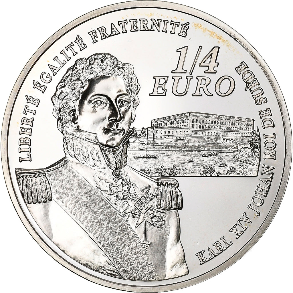 Francia, 1/4 Euro, Jean-Baptiste Bernadotte, 2006, Paris, Argento, SPL, KM:1445