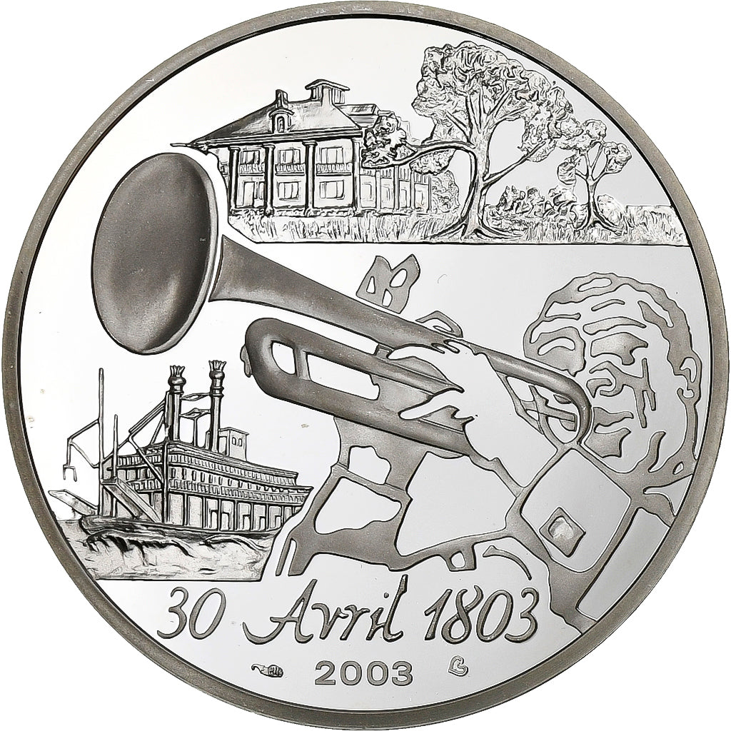 France, 1-1/2 Euro, Bicentenaire de la Cession de la Louisiane aux Etats-Unis