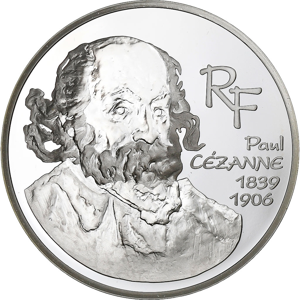 Francia, 1-1/2 Euro, Paul Cézanne, 2006, Paris, Plata, SC, KM:1453