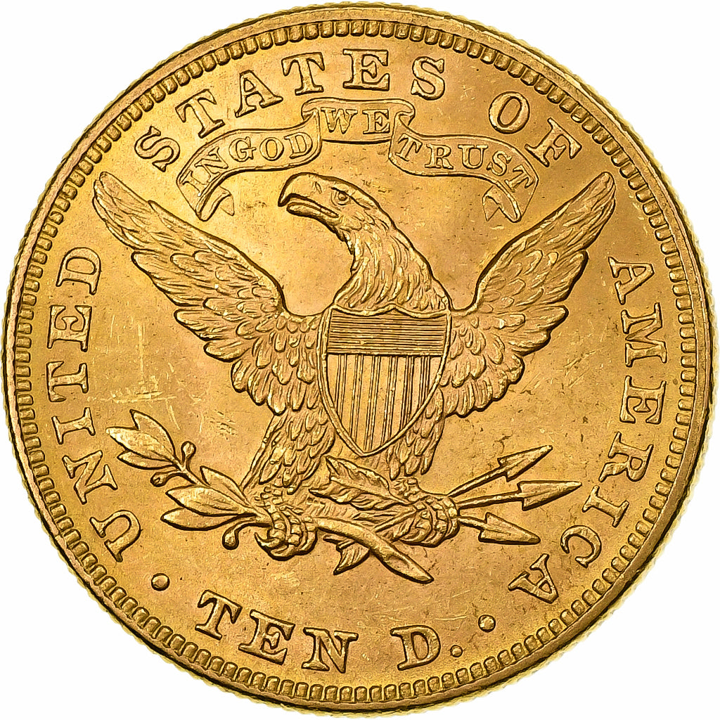 Stati Uniti, $10, Eagle, Coronet Head, 1899, U.S. Mint, Oro, BB+, KM:102