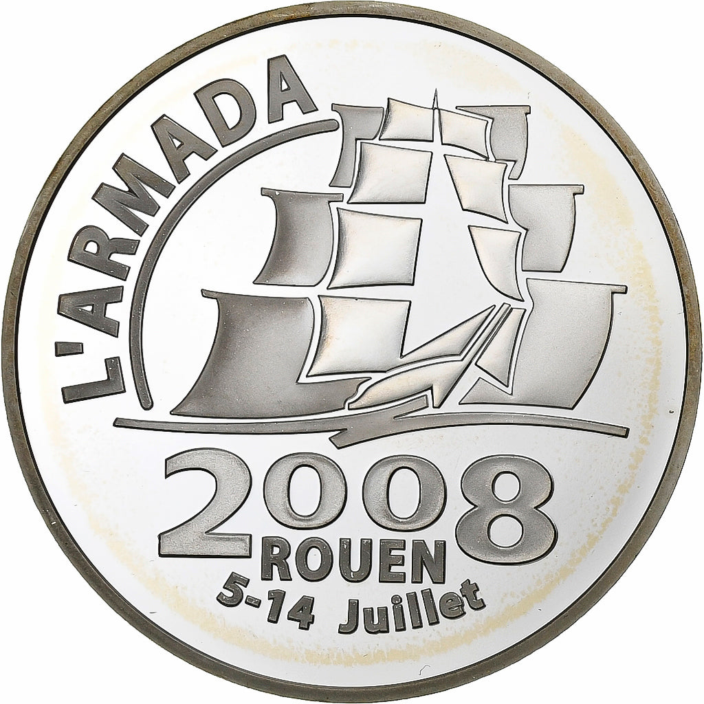 France, 1-1/2 Euro, L'Armada Rouen 5-14 Juillet, 2008, Paris, Argent, SPL