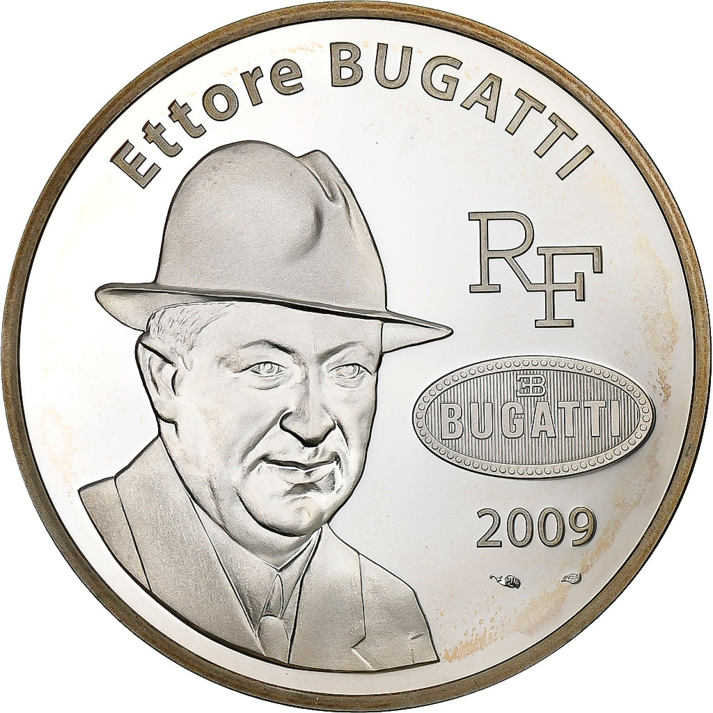 Francia, 10 Euro, Ettore Bugatti, 2009, Paris, Argento, SPL, KM:1606