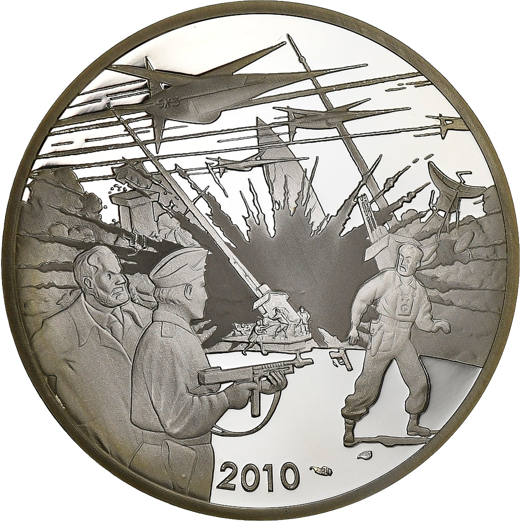 Francia, 10 Euro, Les Aventures de Blake et Mortimer, 2010, Paris, Plata, SC