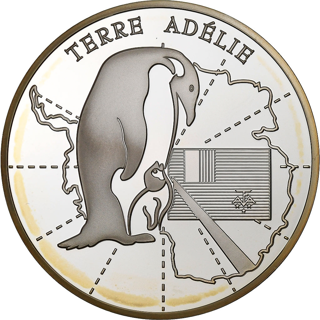 Francia, 1-1/2 Euro, Terre Adélie, 2008, Paris, Plata, SC, KM:1576