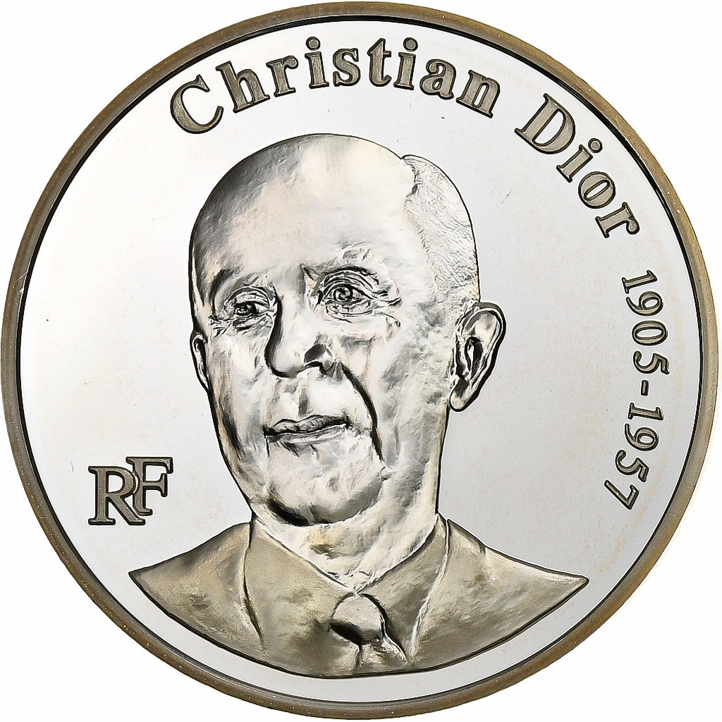 France, 1-1/2 Euro, Cristian Dior, 2007, Paris, Silver, MS(63), KM:1488