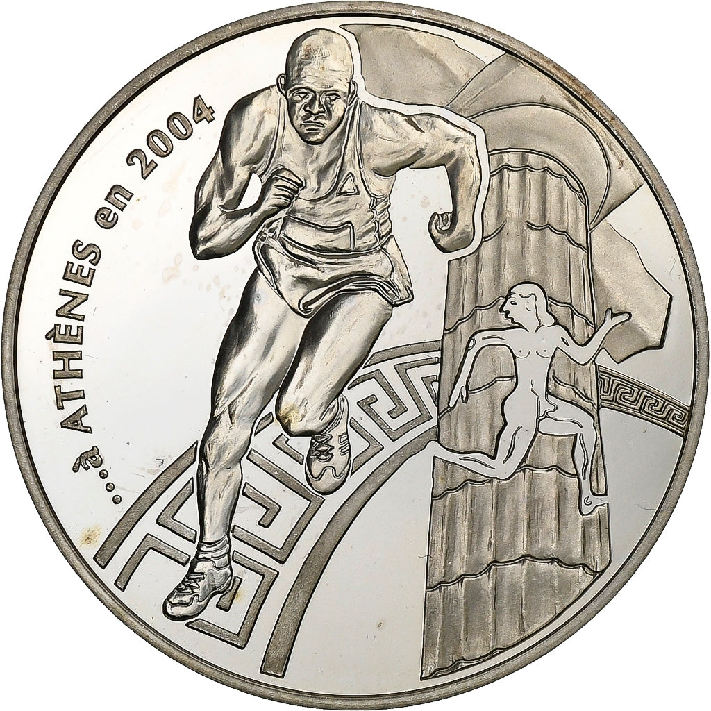 Francia, 1-1/2 Euro, Pierre de Coubertin, 2003, Paris, Argento, SPL, KM:1361