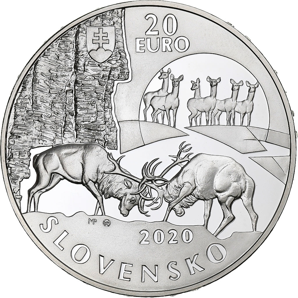 Eslováquia, 20 Euro, Réserve de Polana, 2020, Prata, MS(63)