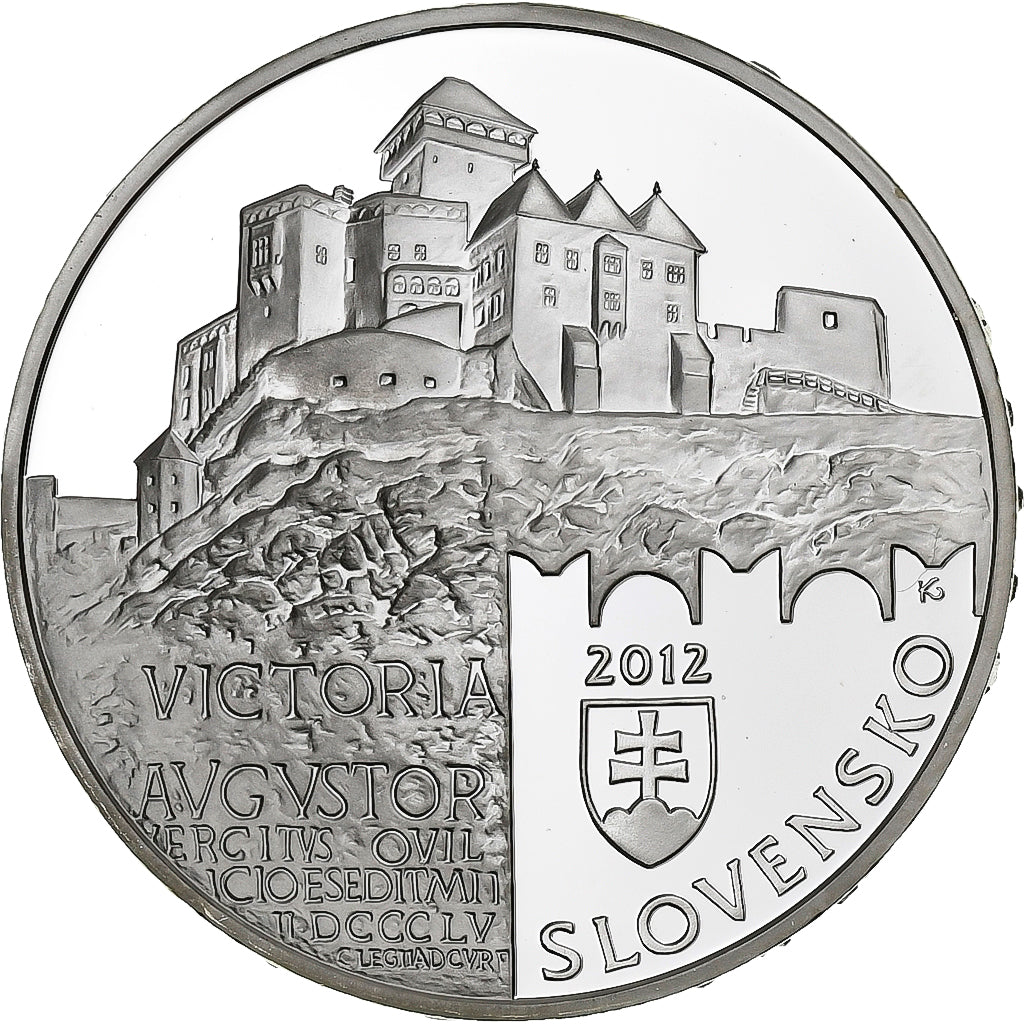Eslovaquia, 20 Euro, 2012, Château de Trencin, Plata, SC