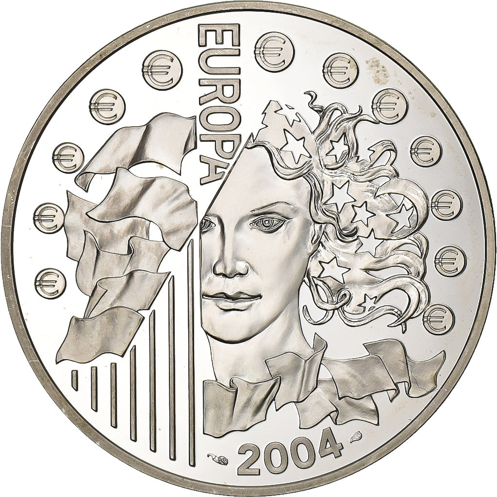 Frankrijk, 1-1/2 Euro, Europa, 2004, Paris, Zilver, UNC-, KM:1391