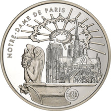 Francia, 10 Francs, Notre Dame de Paris, 2001, Paris, Plata, SC, KM:1272