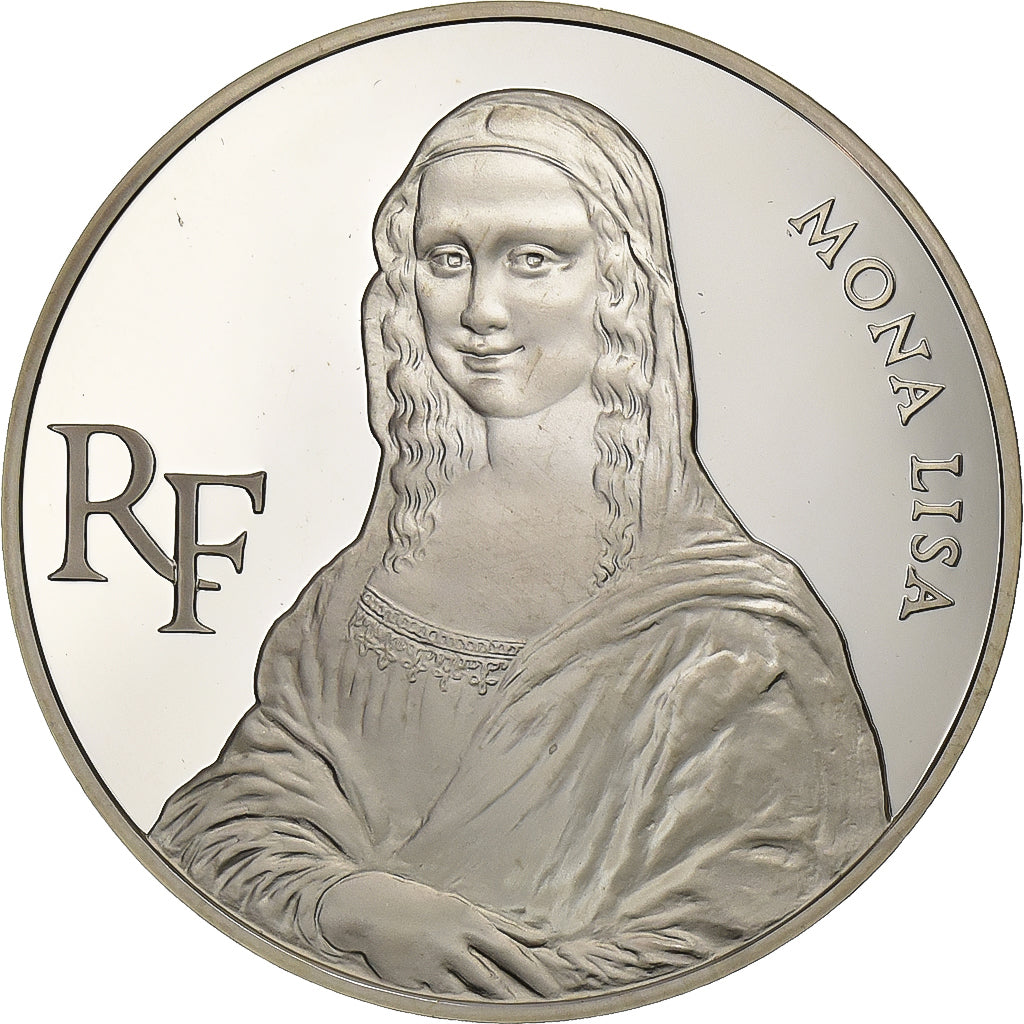 Francia, 100 Francs, Mona Lisa, 1993, Paris, Argento, SPL, KM:1017