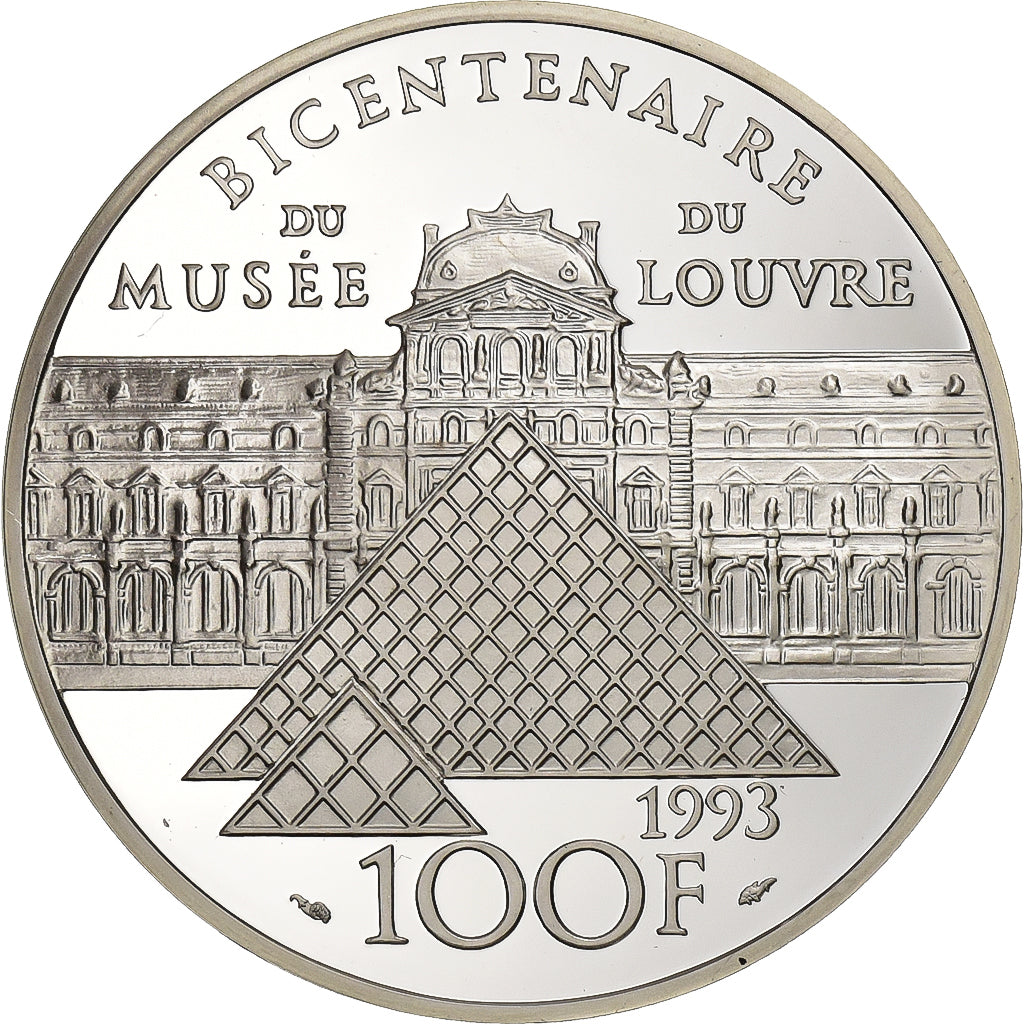 Francia, 100 Francs, Mona Lisa, 1993, Paris, Argento, SPL, KM:1017