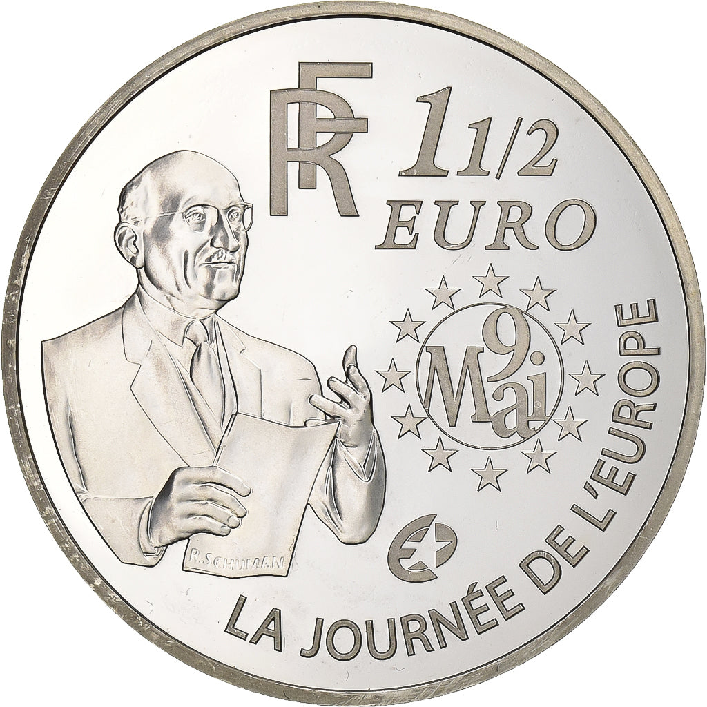 Frankreich, 1-1/2 Euro, La Journée de l'Europe, 2006, Paris, Silber, UNZ