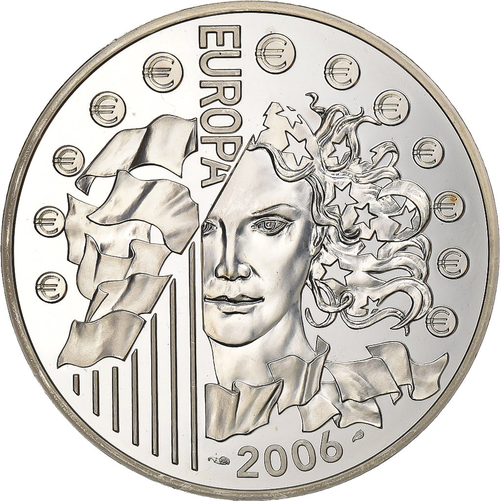 Frankreich, 1-1/2 Euro, La Journée de l'Europe, 2006, Paris, Silber, UNZ