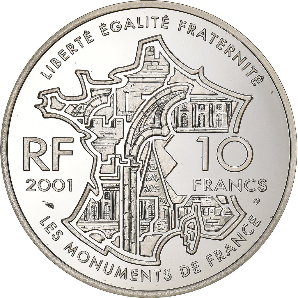 Francia, 10 Francs, Château de Versailles, 2001, Paris, Argento, SPL, KM:1268