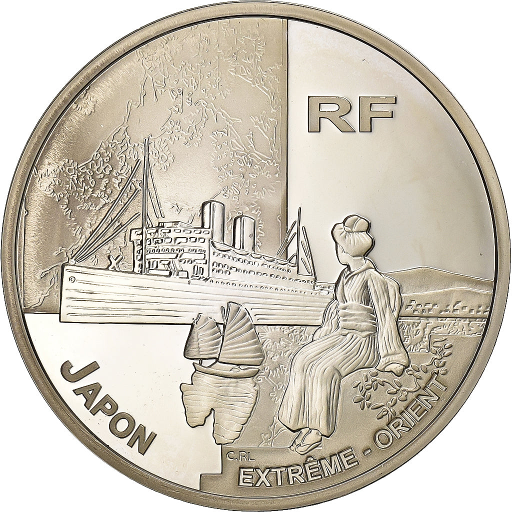 Frankrijk, 1-1/2 Euro, Japon Extrême - Orient, 2004, Paris, Zilver, UNC-