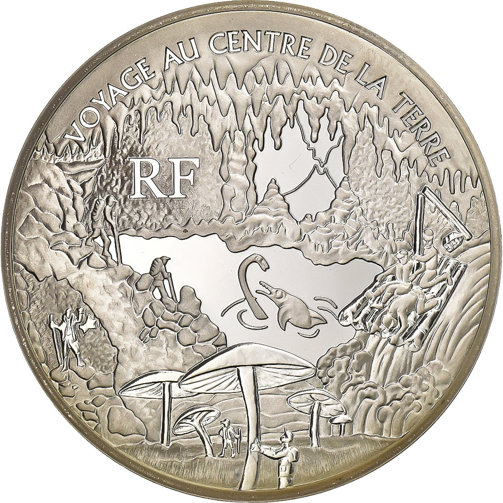Francia, 1-1/2 Euro, Voyage au Centre de la Terre, Jules Verne, 2006, Paris