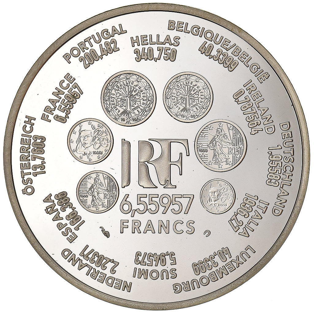 Francia, 6.55957 Francs, Europa, 2001, Paris, Argento, SPL, KM:1265.2