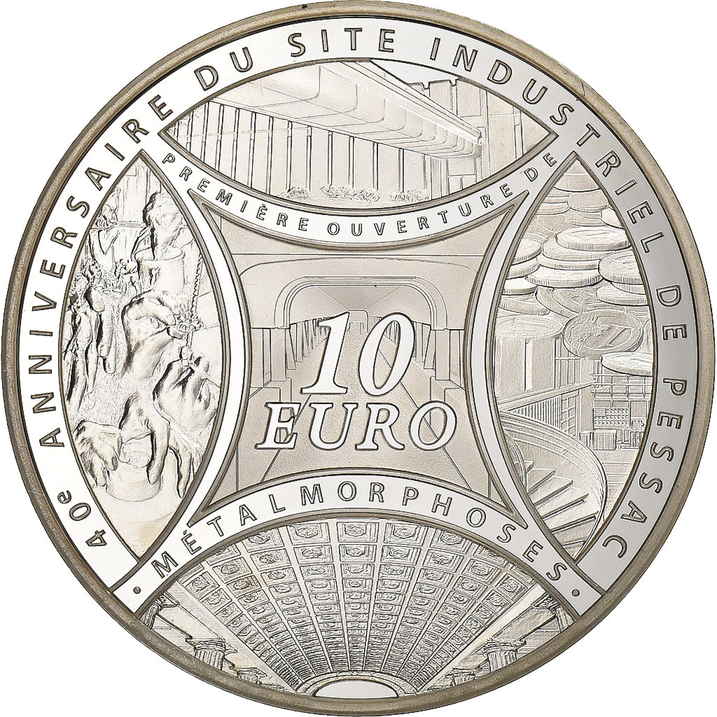 France, 10 Euro, 40e Anniversaire du site industriel de Pessac, 2013, Paris