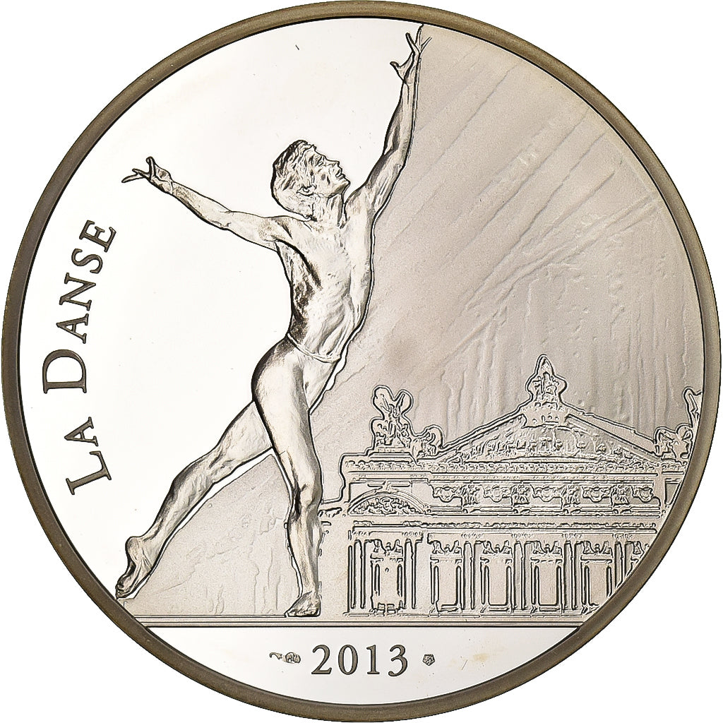 France, 10 Euro, Rudolf Noureev, 2013, Paris, Silver, MS(63), KM:2095