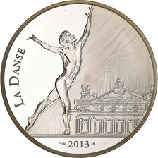 France, 10 Euro, Rudolf Noureev, 2013, Paris, Silver, MS(63), KM:2095