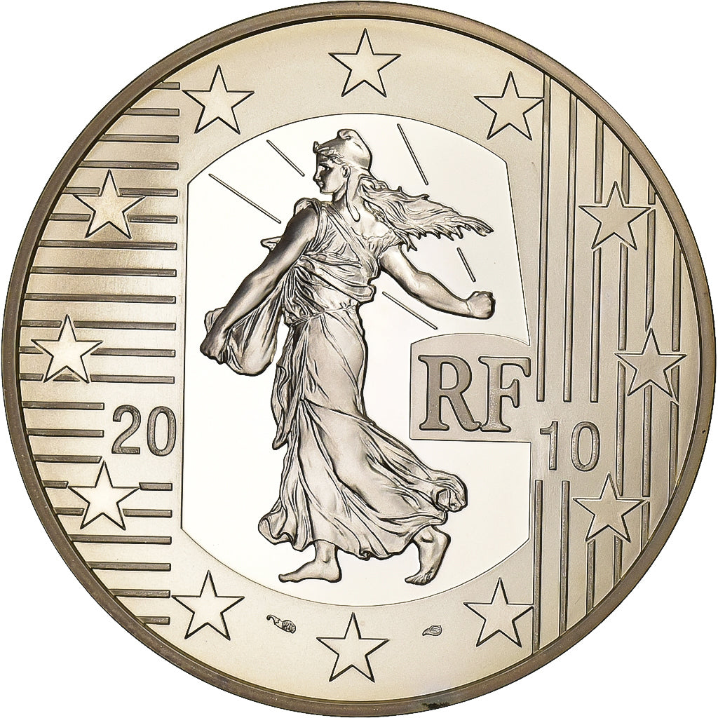 Francia, 10 Euro, Monnaie de Paris, La Semeuse, FS, 2010, Paris, Argento, SPL
