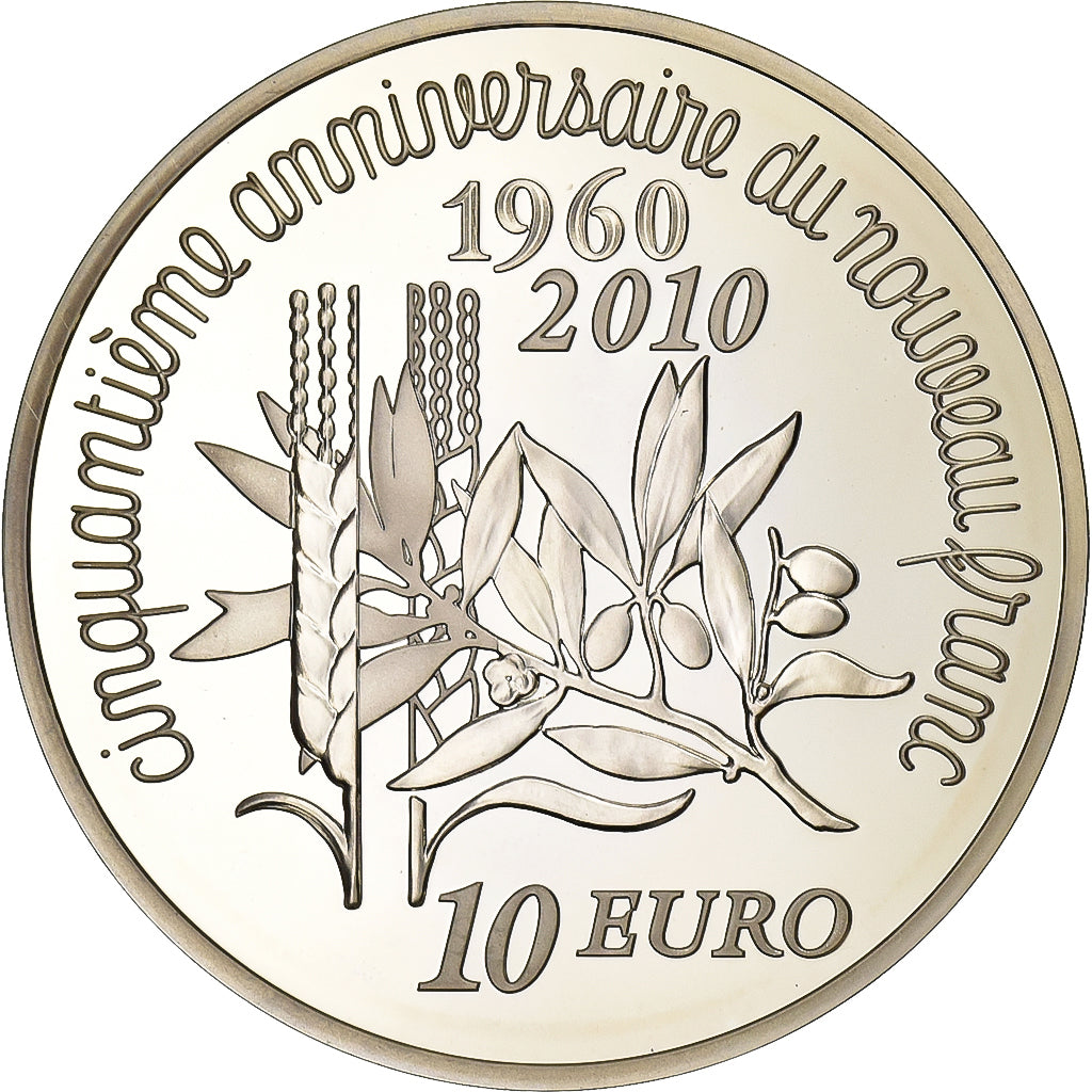 Francia, 10 Euro, Monnaie de Paris, La Semeuse, FS, 2010, Paris, Argento, SPL