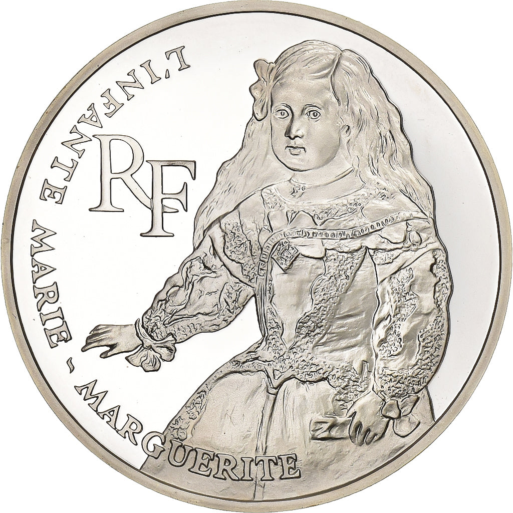 France, 100 Francs, L'Infante Marie - Marguerite, 1993, Paris, Silver, MS(63)