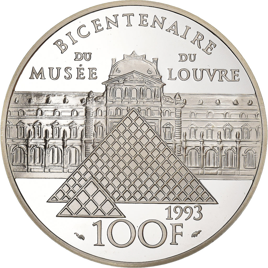 France, 100 Francs, L'Infante Marie - Marguerite, 1993, Paris, Silver, MS(63)