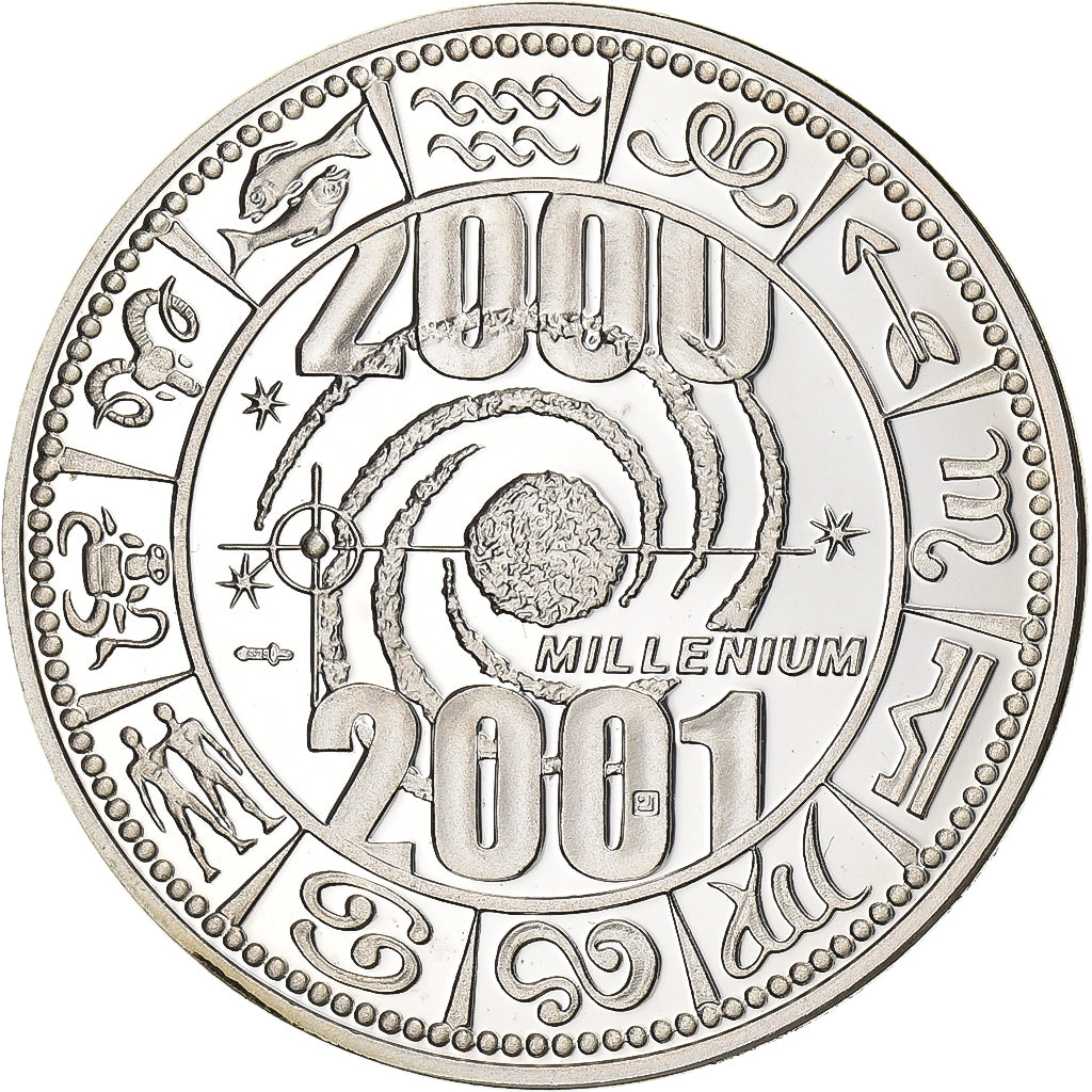 Francia, medalla, 2001, Plata, Millenium 2000, SC