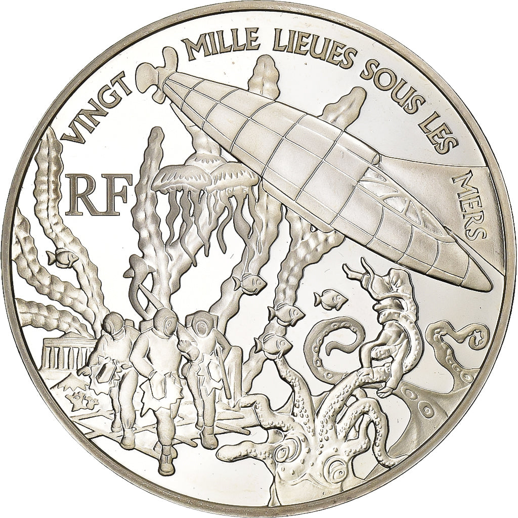 Francia, 1-1/2 Euro, 20000 Lieues sous les Mers, Jules Verne, 2005, Paris