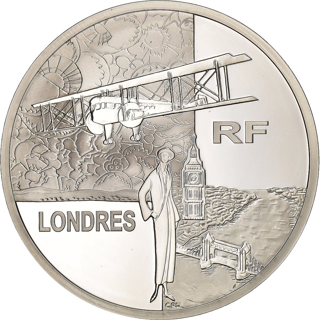 France, 1-1/2 Euro, Londres, Proof, 2004, Paris, Silver, MS(63)