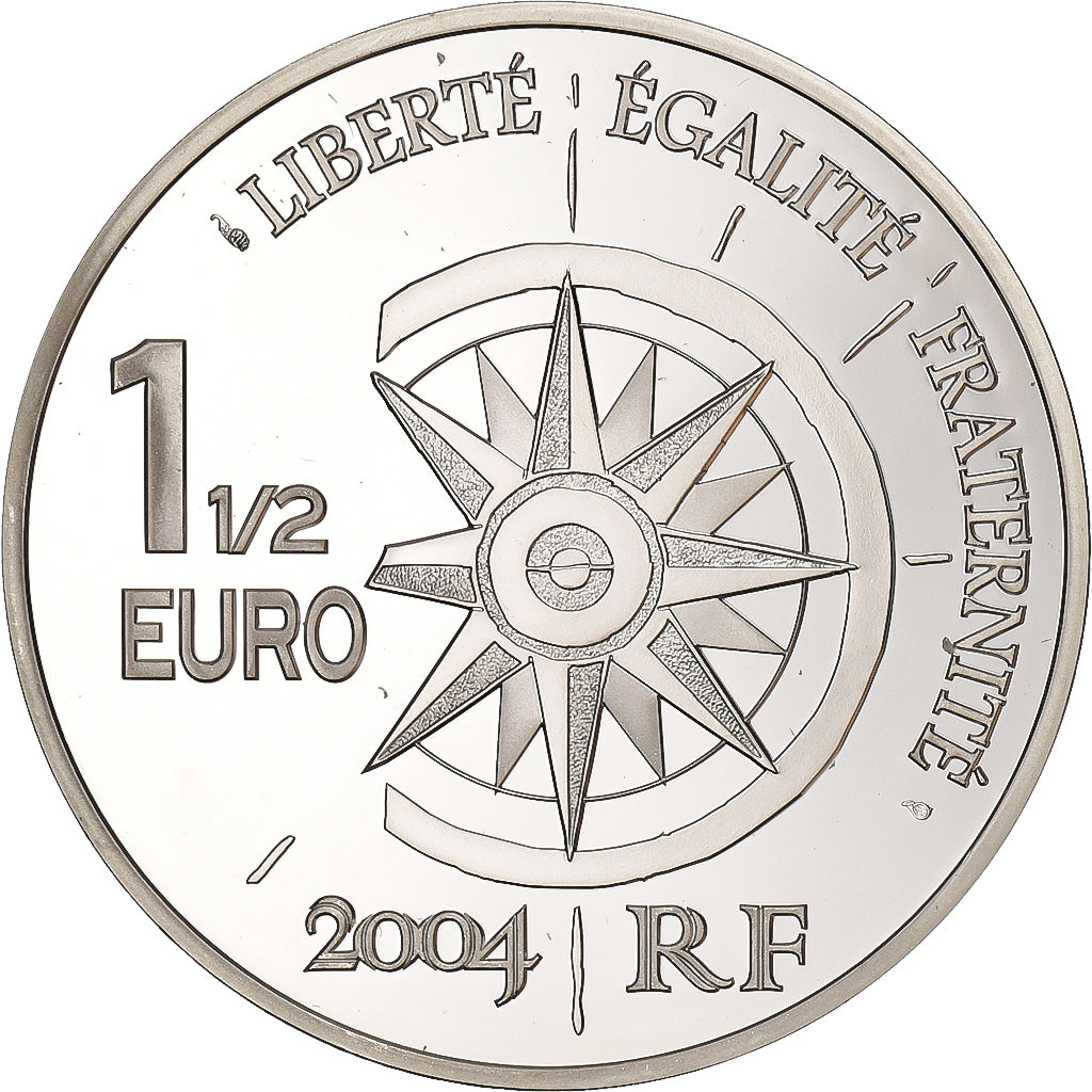 France, 1-1/2 Euro, Londres, Proof, 2004, Paris, Silver, MS(63)