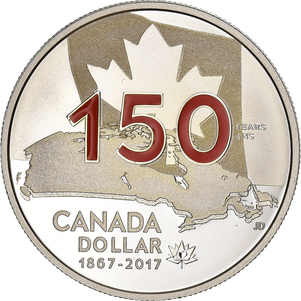 Canada, Elizabeth II, Dollar, 150ans de l'Indépendance du Canada (1867-2017)