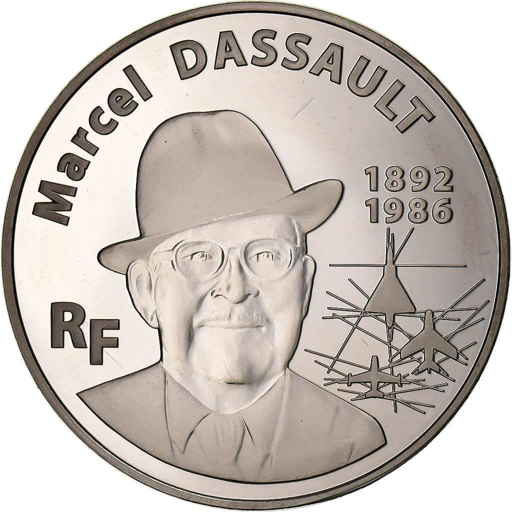 France, 10 Euro, Marcel Dassault, 2010, Paris, Nickel-Copper, MS(63), KM:1691