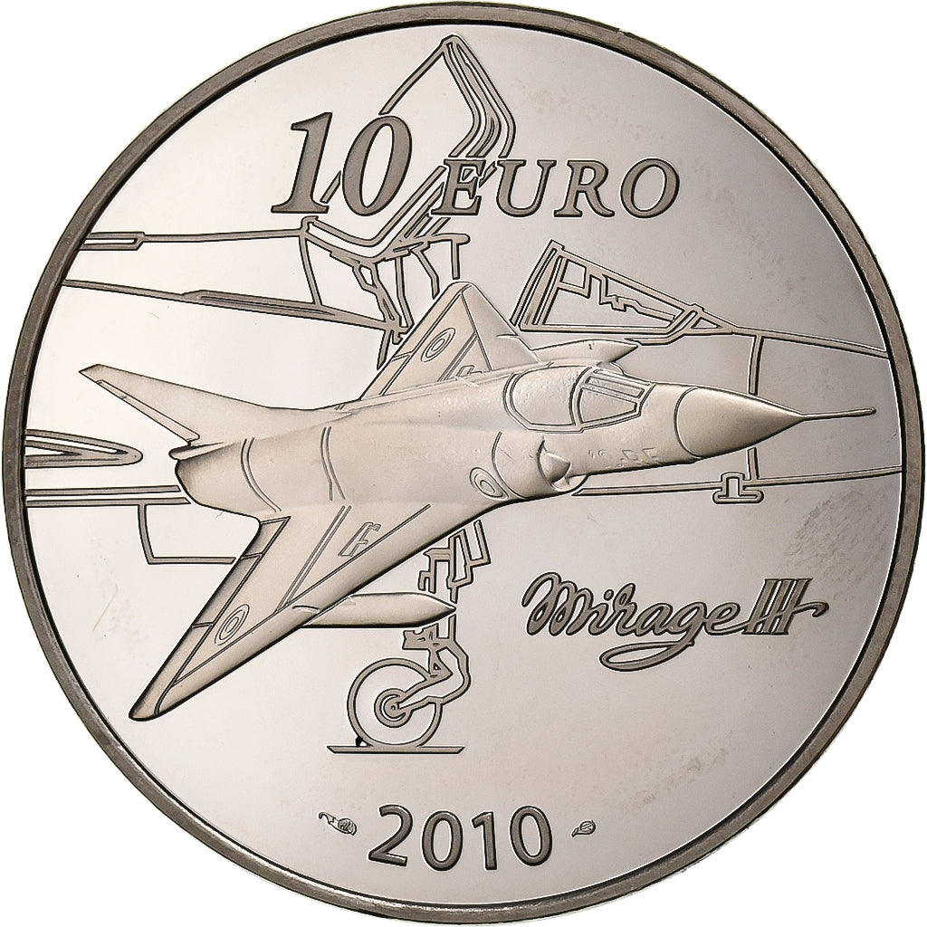 France, 10 Euro, Marcel Dassault, 2010, Paris, Nickel-Copper, MS(63), KM:1691