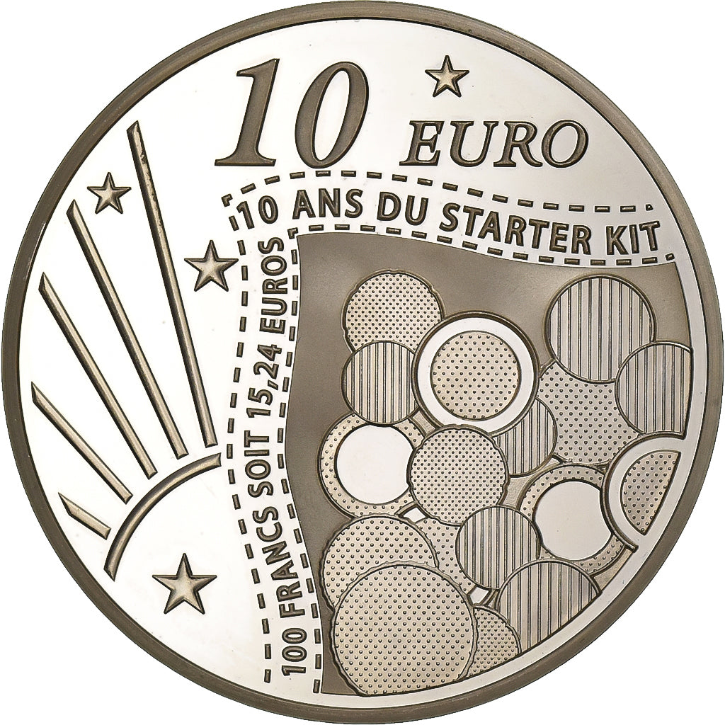 France, 10 Euro, 10 ans du Starter Kit, 2011, Paris, Argent, SPL, KM:1784