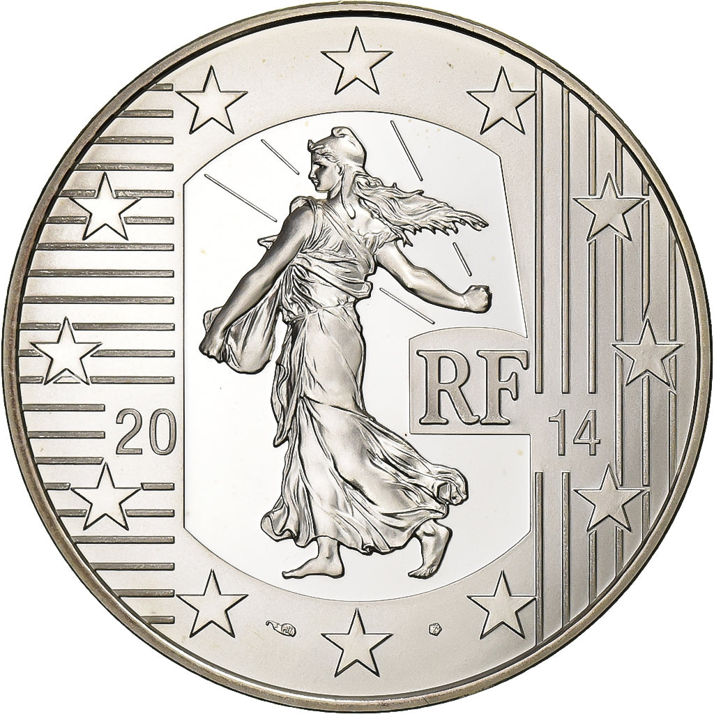 Frankreich, 10 Euro, Charlemagne, PP, 2014, Paris, Silber, UNZ