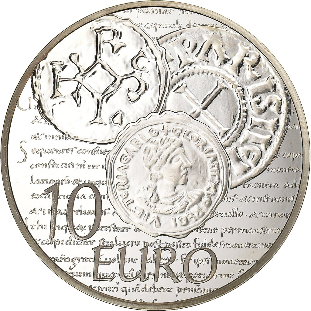 Francia, 10 Euro, Charlemagne, FS, 2014, Paris, Argento, SPL
