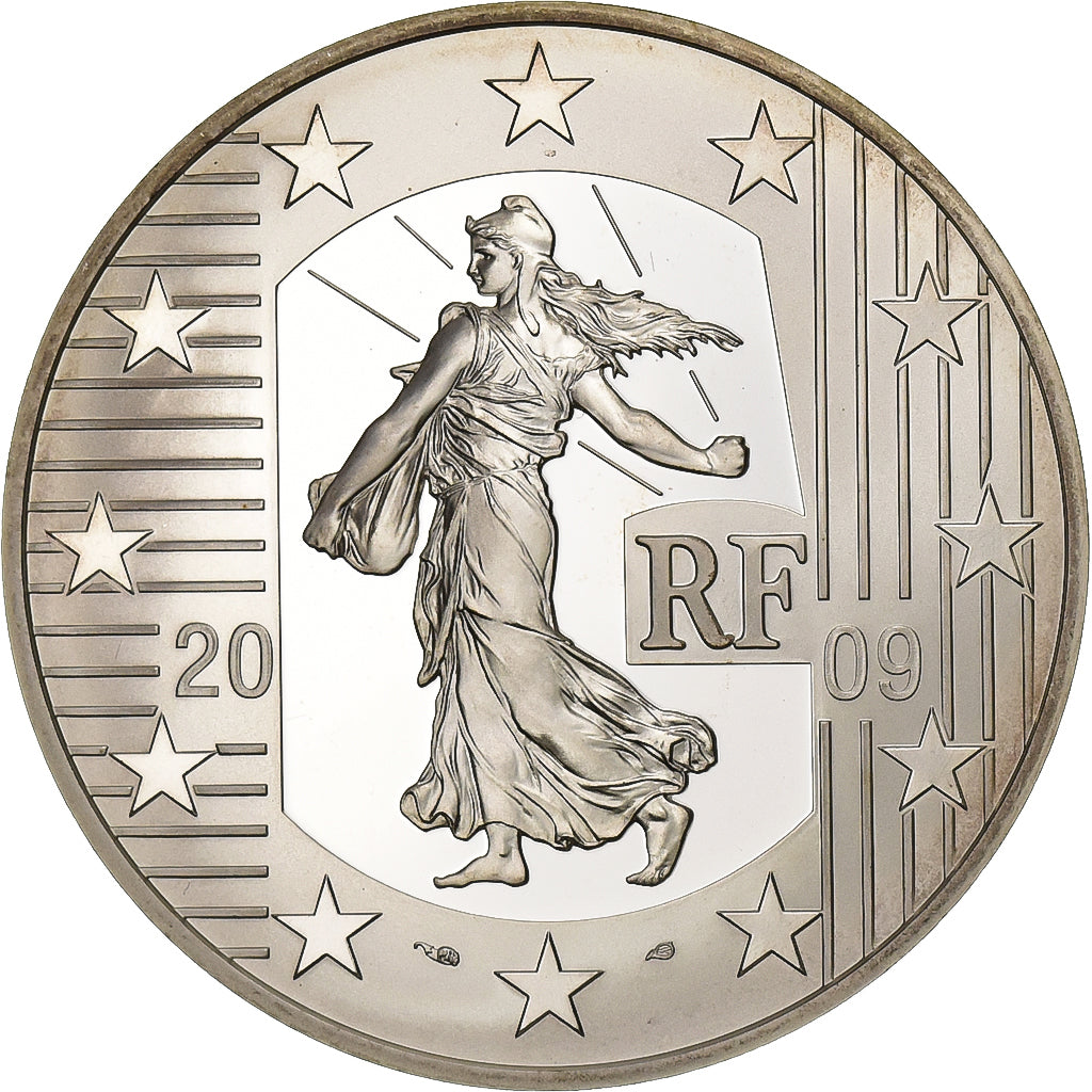 Frankreich, 10 Euro, Cour européenne des droits de l'Homme, PP, 2009, Paris
