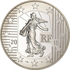 France, 10 Euro, Le Franc à cheval, Proof, 2015, Paris, Silver, MS(63)