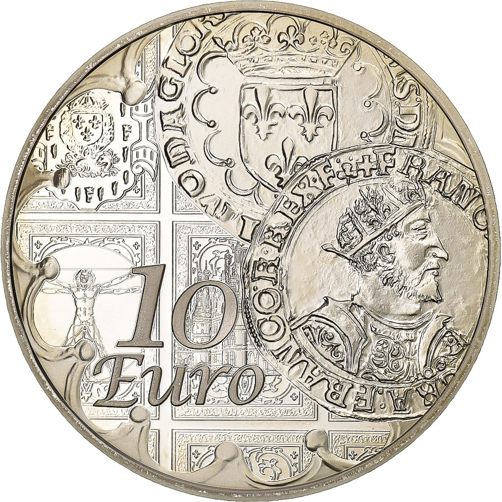Francia, 10 Euro, François 1er, Prueba, 2016, Paris, Plata, SC