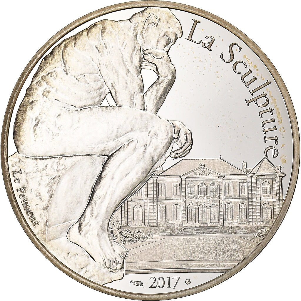 Francia, 10 Euro, Auguste Rodin, FS, 2017, Paris, Argento, SPL