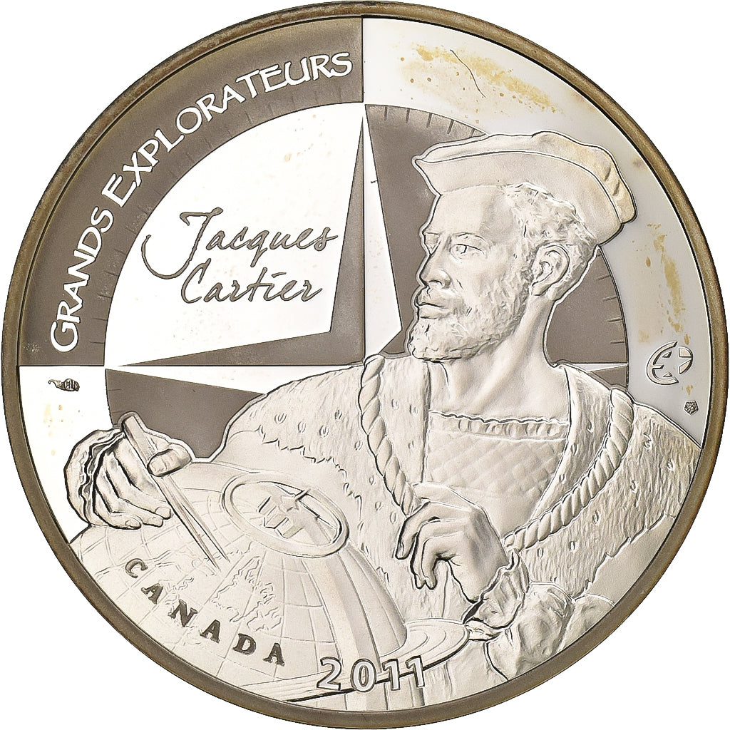 Frankreich, 10 Euro, Jacques Cartier, 2011, Paris, Silber, UNZ, KM:1795