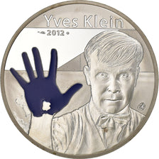 France, 10 Euro, Yves Klein, 2012, Paris, Silver, MS(63), KM:2087
