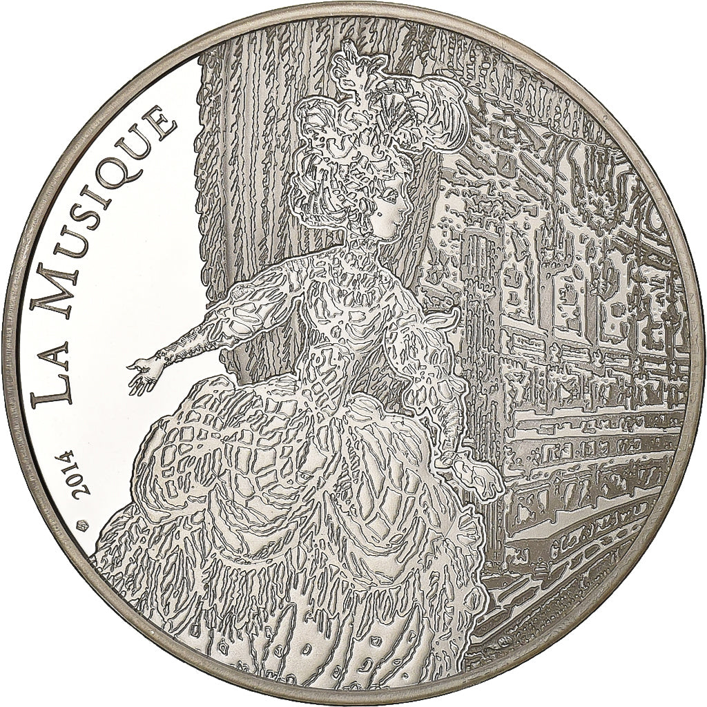 Francia, 10 Euro, Jean Philippe Rameau, FS, 2014, Paris, Argento, SPL