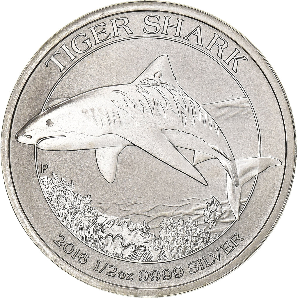 Canada, Elizabeth II, 50 Cents, Requin Tigre, 2016, Ottawa, Proof, Silver
