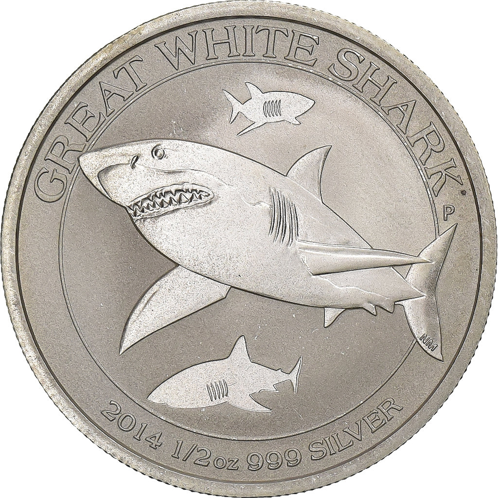 Canada, Elizabeth II, 50 Cents, Requin Blanc, 2014, Ottawa, Proof, Silver