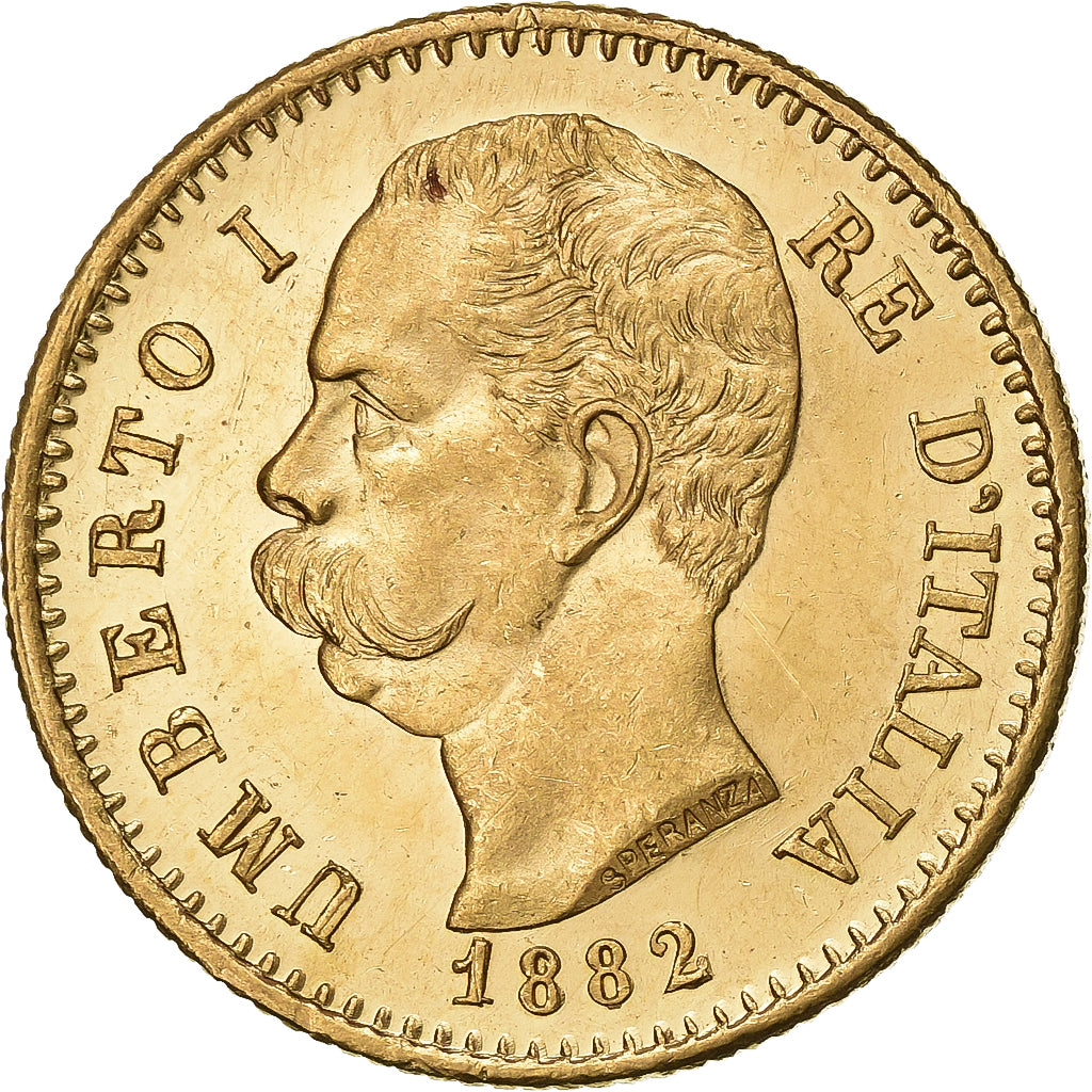 Italie, Umberto I, 20 Lire, 1882, Rome, Or, SUP, KM:21