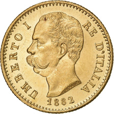 Italie, Umberto I, 20 Lire, 1882, Rome, Or, SUP, KM:21